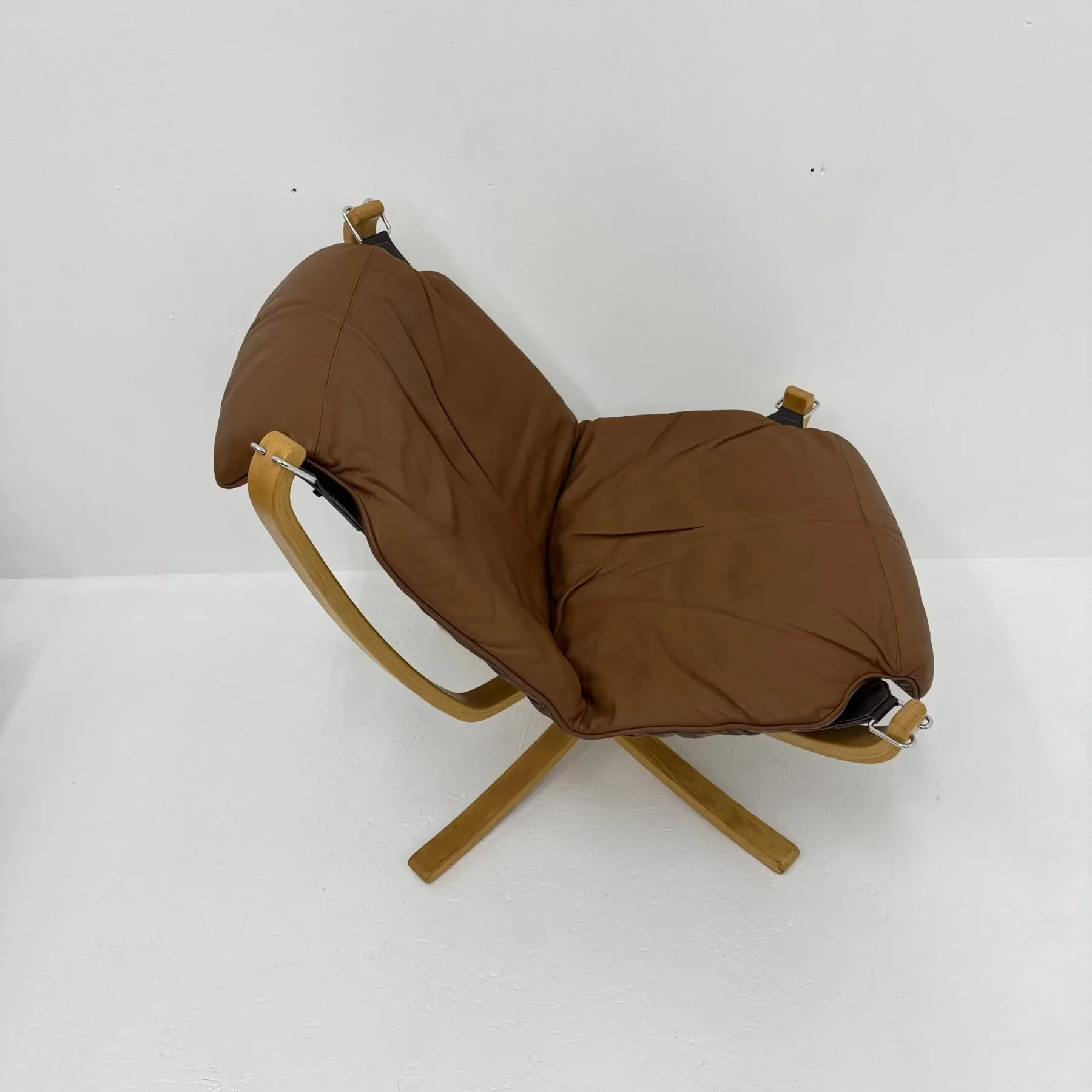 Falcon leather lounge chair by Sigurd Ressel for Vatne Møbler, 1970s