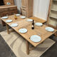 Table de ferme en chêne massif avec rallonge