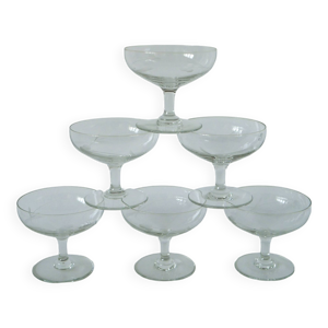 lot de 6 coupes à champagne