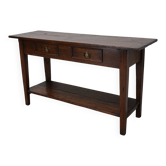 Table d'appoint en chêne rustique français vintage, années 1920