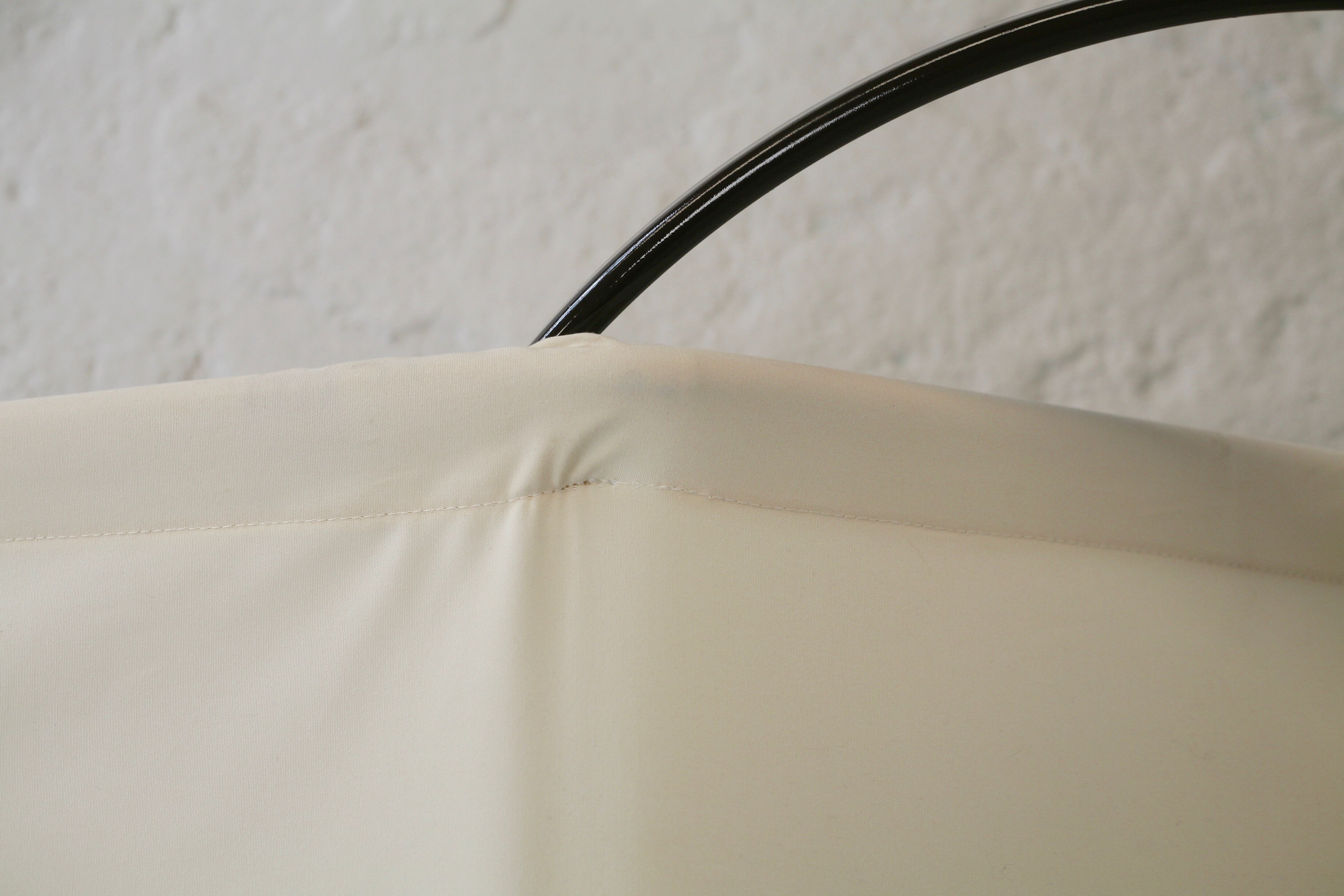 Roger Lecal rocking long chair, Jetstar model, brown lask and canvas, France, 1975