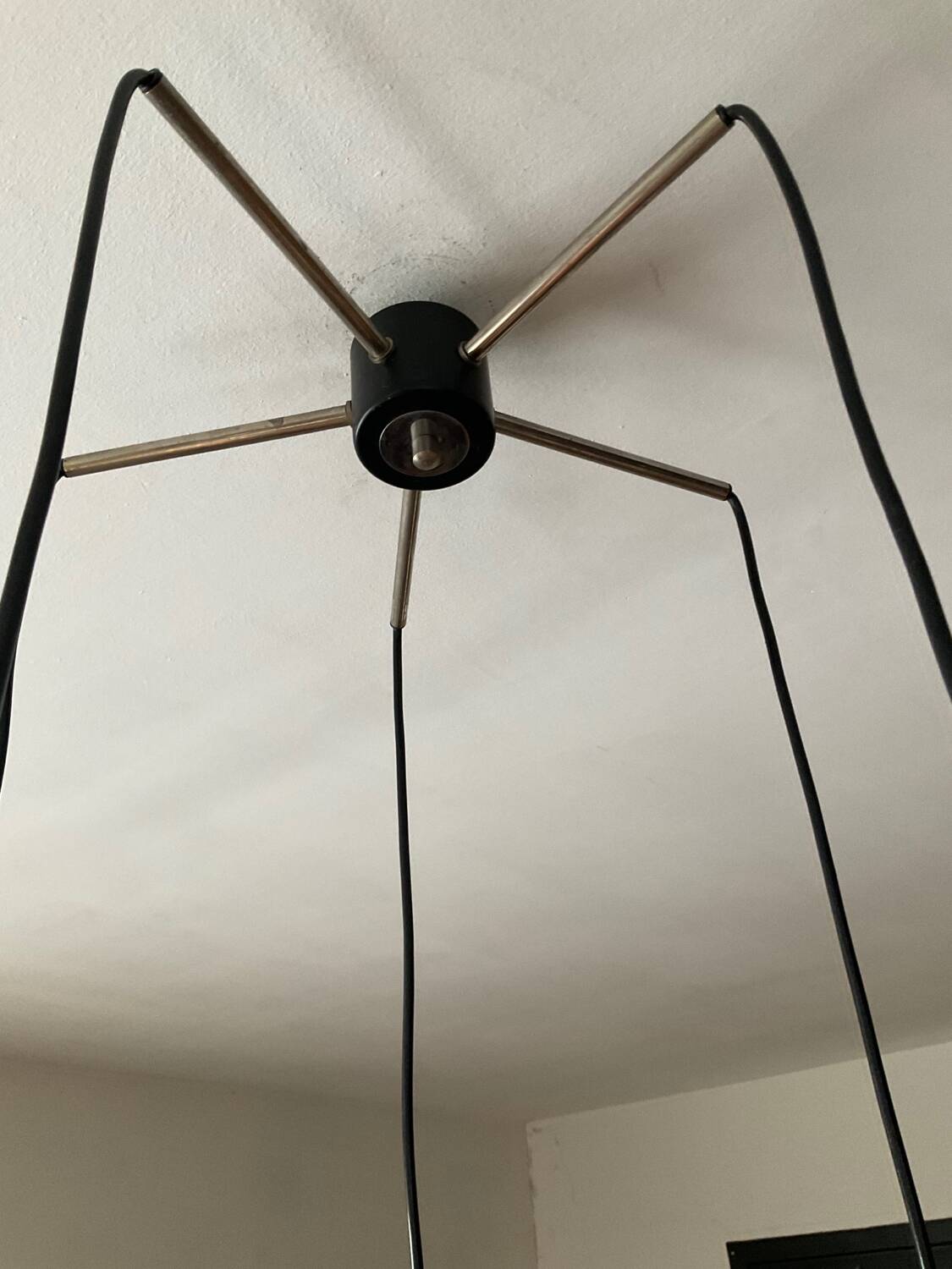 Vintage 5-light chandelier from the 60s