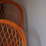 Wicker armchairs by Gervasoni, Italy, 1970s, set of 2.