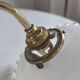 Wall lamp in gilded brass and mini opaline 1930