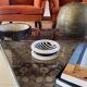 Black and white marble inlays ashtray, Casigliani Italy, 1970s