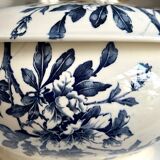 Soupière Lunéville en terre de fer bleue, service "Azaléa"