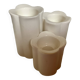 Trio of four-leaf clover candle holders