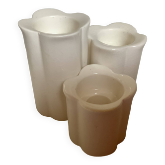 Trio de bougeoirs trèfle à quatre feuilles