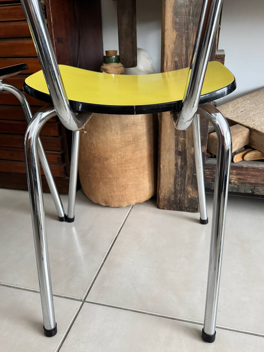 Pair of vintage Formica chairs