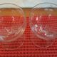 2 glasses blown and carved