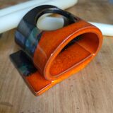 Signed ceramic candle holder