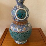 Vase cloisonné en forme de courge