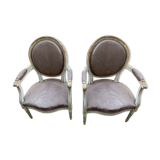 Pair of Louis XVI-style convertibles