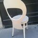 ensemble de 4 chaises Bauman, modèle Mouette, bois blanc, 1960