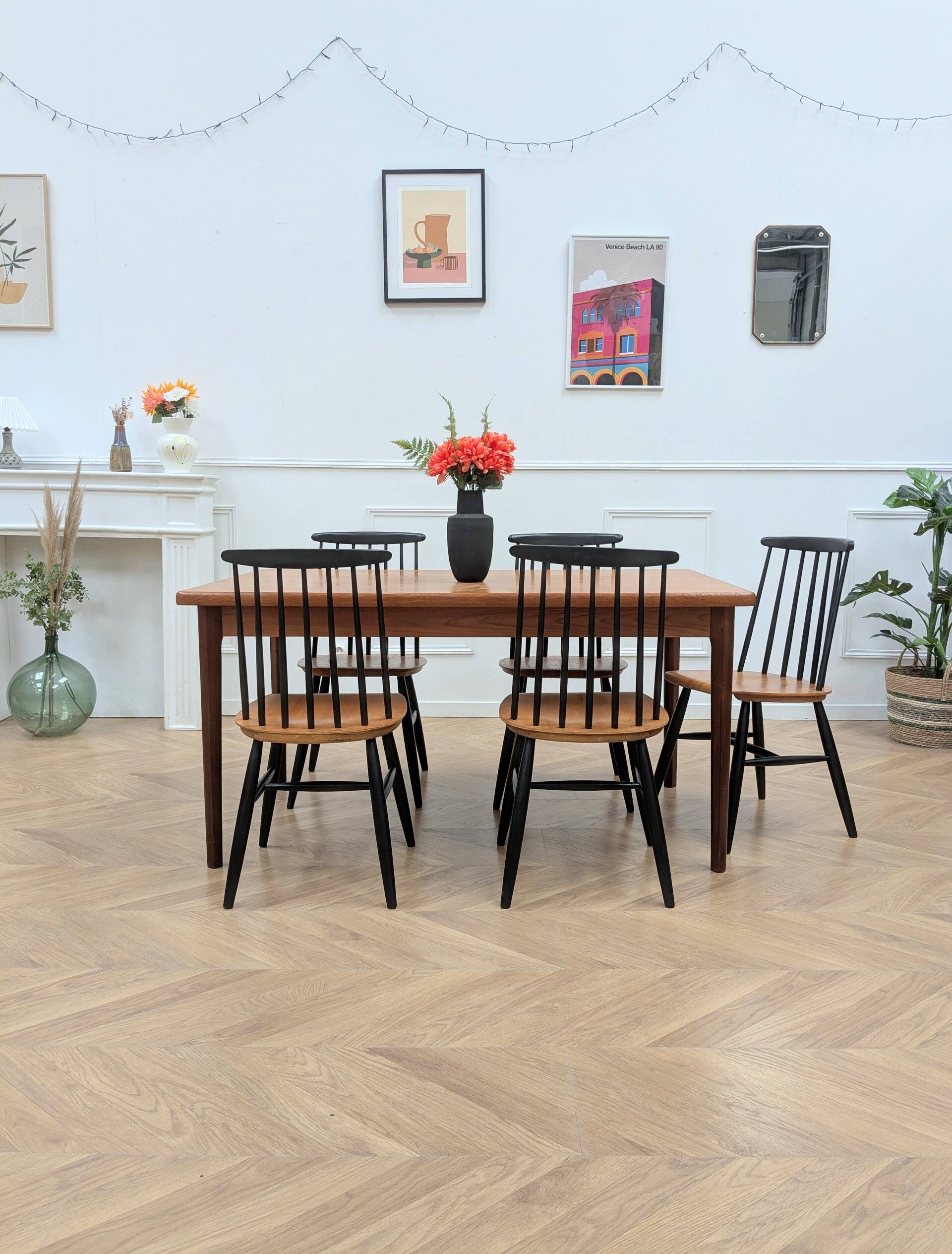 Lot de 5 chaises Fanett Ilmari Tapiovaara
