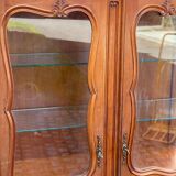 Louis XV display case in solid wood