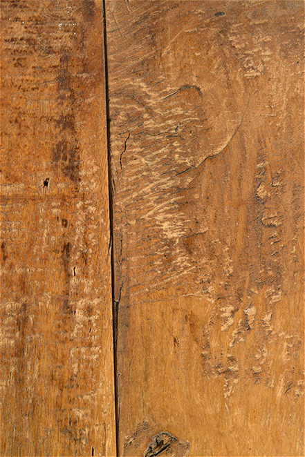 Teak and metal folding table