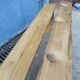 Pair of solid wooden farm benches