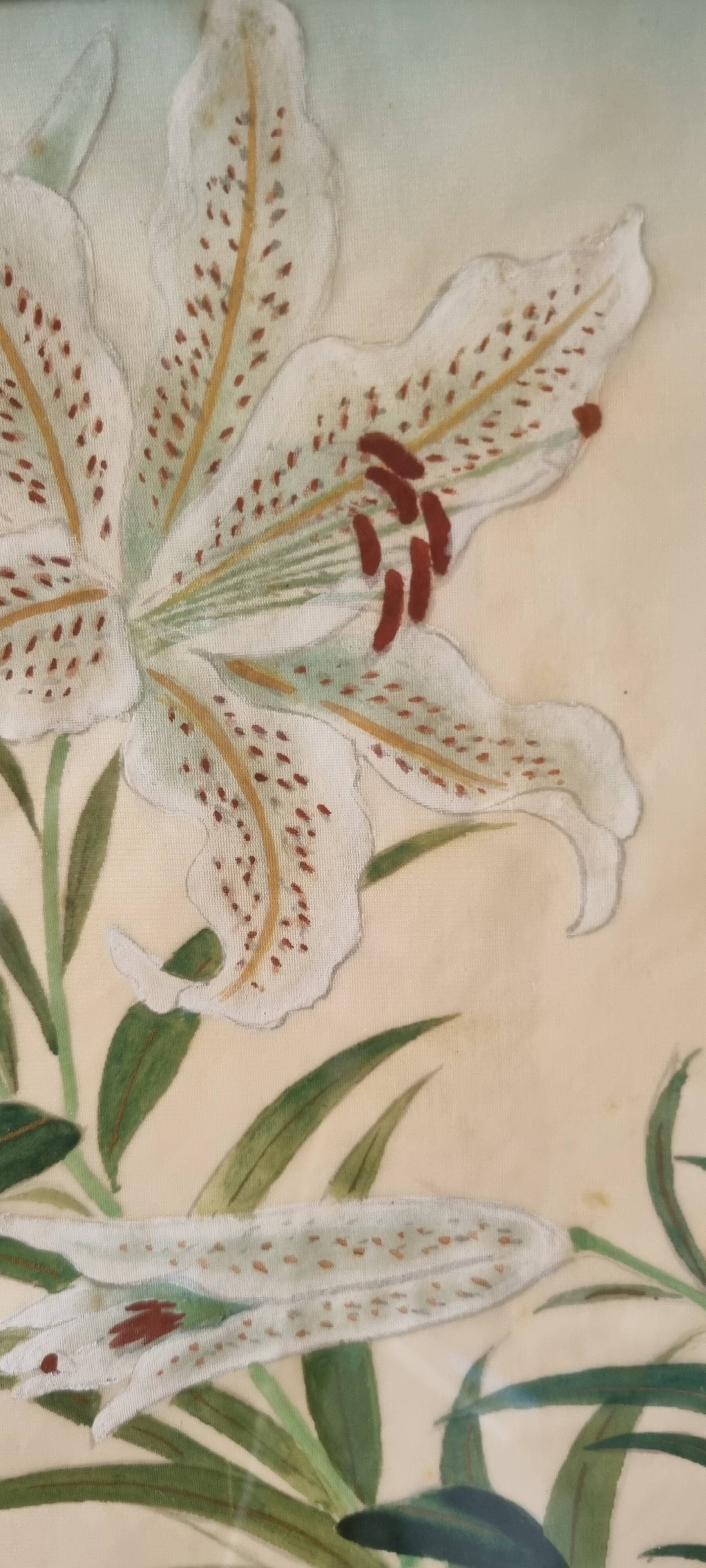 Vintage Chinese paintings on silk