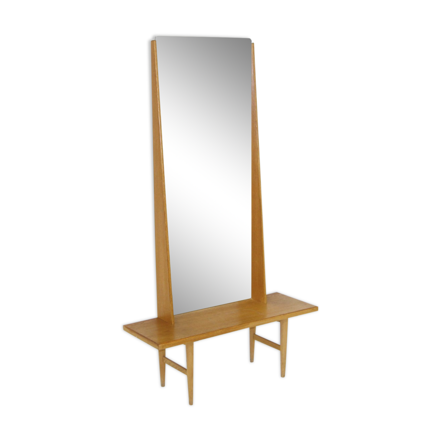 Oak mirror Kurt Østervig, Sweden, 1960