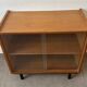 Vintage oak display cabinet from the 1960s.