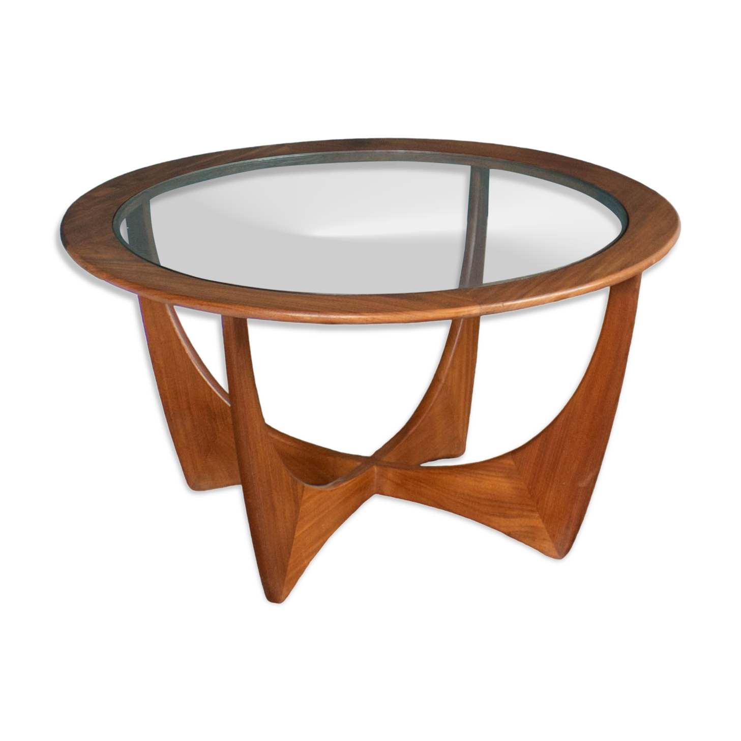 Retro Teak Round 'Astro' 'Fresco' Coffee Table By Victor Wilkins For G Plan