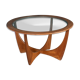 Retro Teak Round 'Astro' 'Fresco' Coffee Table By Victor Wilkins For G Plan