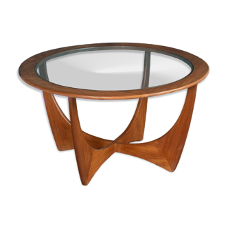 Retro Teak Round 'Astro' 'Fresco' Coffee Table By Victor Wilkins For G Plan