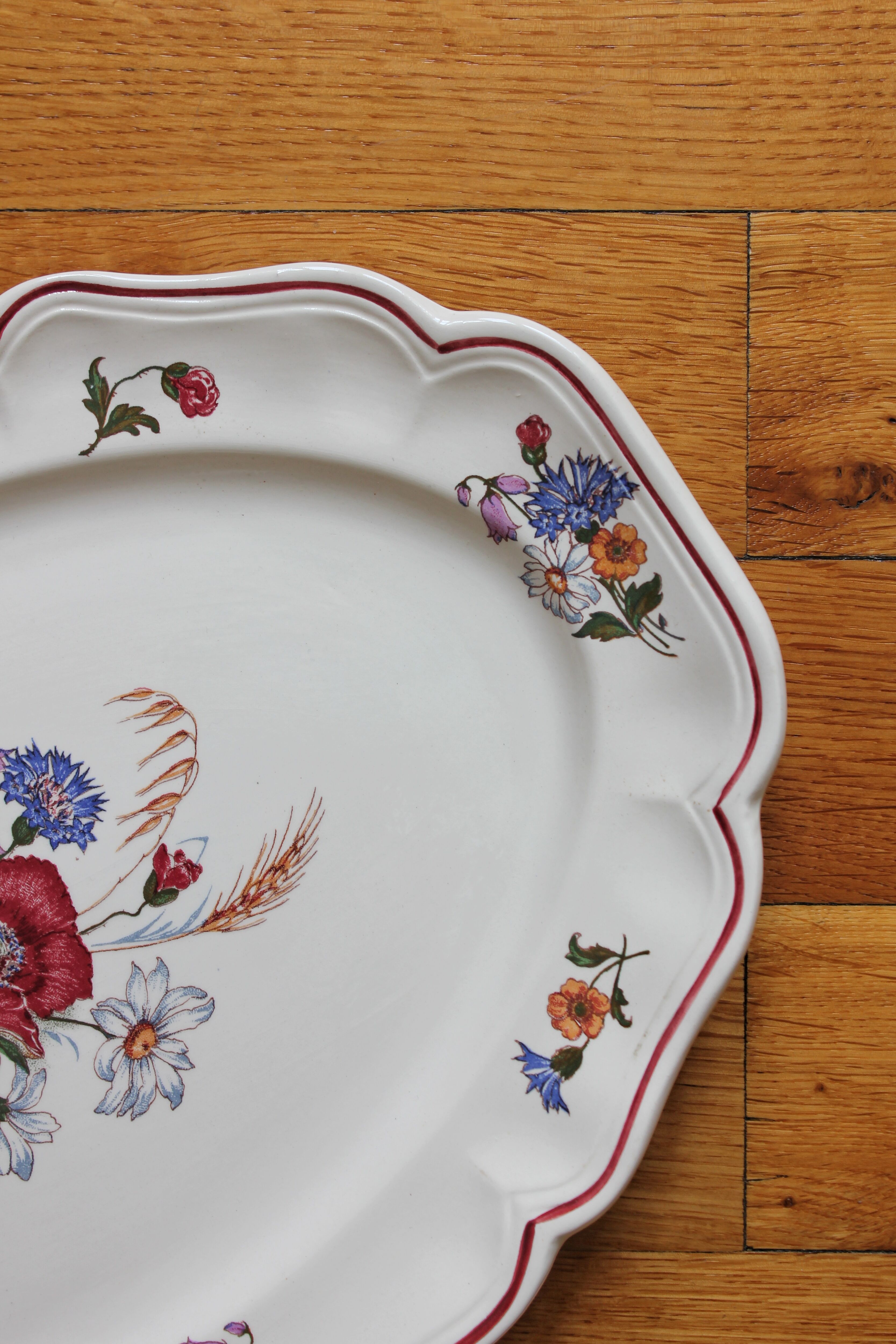 Oval earthenware dish, "Agreste" model, Sarreguemines