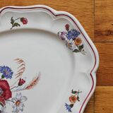 Oval earthenware dish, "Agreste" model, Sarreguemines