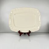 Large rectangular Sarreguemines cream dish, early 20th century.