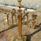 Art deco bronze candelabras
