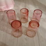 Vintage liqueur glasses blown glass