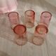 Vintage liqueur glasses blown glass
