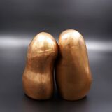 Bronze busts of men and women