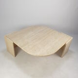Mid-Century Italian Travertine Coffee Table, 1980's