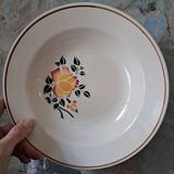 Set of 10 soup plates with Hbcm stencil