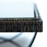 Table d’appoint en fer forgé vintage brutaliste par Raymond Subes