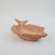 Plat poisson vintage en céramique de couleur terracotta