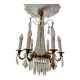 6-light hot air balloon chandelier with crystal pendants, late 19th century