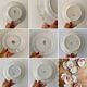 Set of 10 mismatched vintage dessert plates