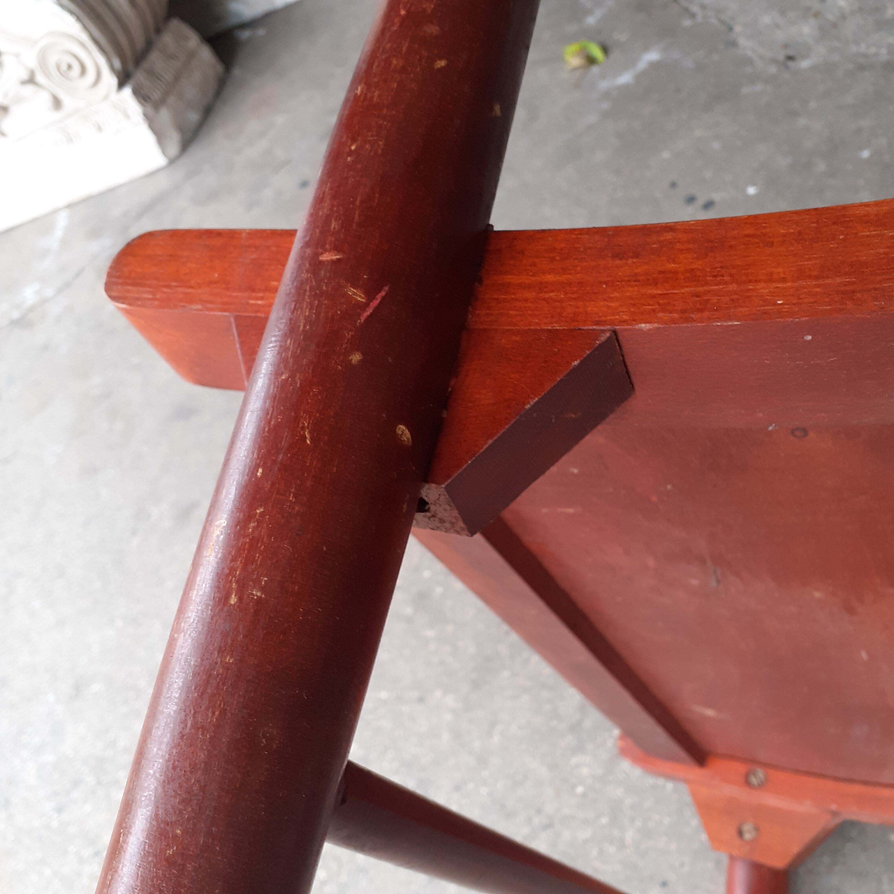 Scandinavian wooden armchair