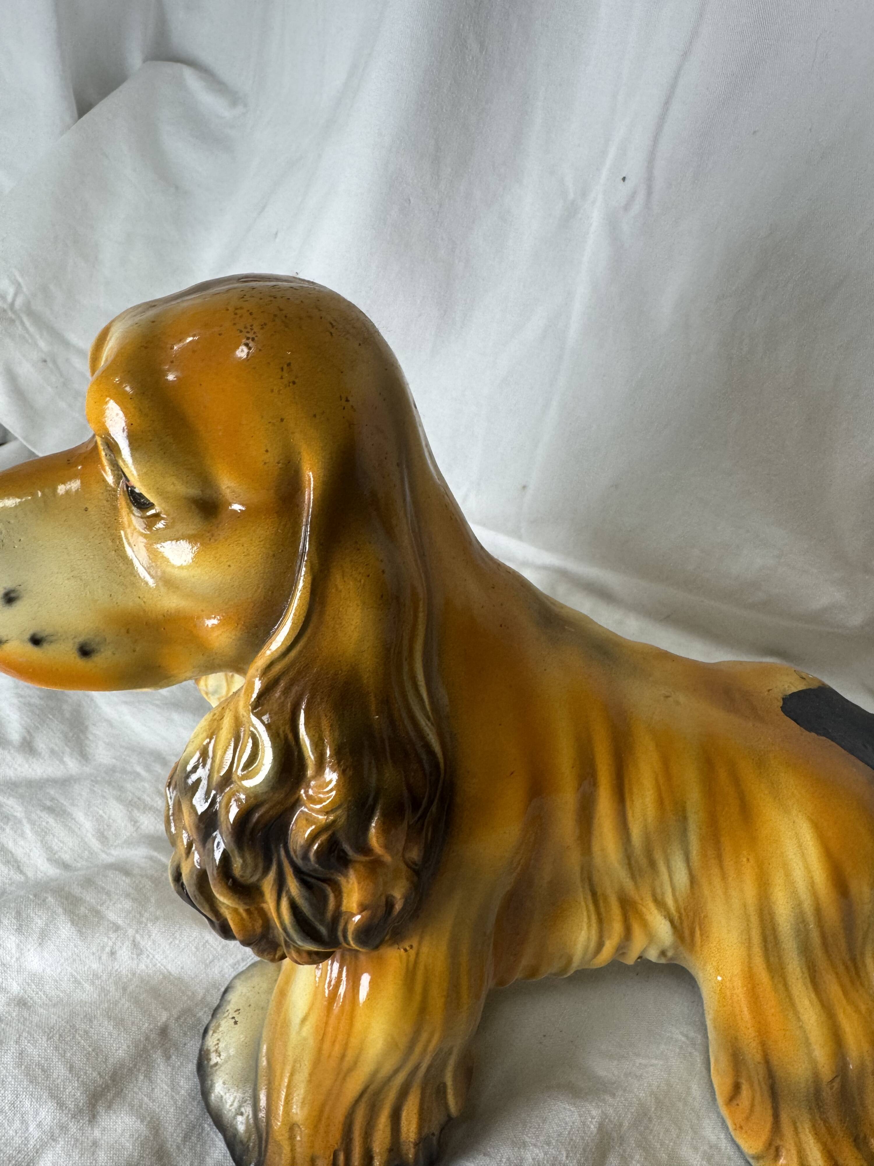 Ceramic dog, cocker