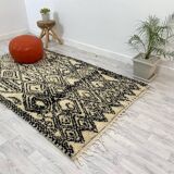Handmade Moroccan Berber carpet 244 x 146 CM