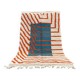 Tapis en laine pure fait main artisanale traditionnelle taille 100 x 200 cm