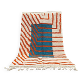 Handmade traditional pure wool rug size 100 x 200 cm