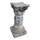 Vintage antique stone Medici garden planters