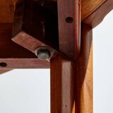 Restored teak dining table by henry rosengren hansen for brande møbelindustri mk9477