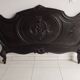 Rocaille Louis XV style headboard, black patina