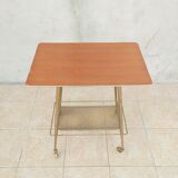 Vintage dessert in formica and brass